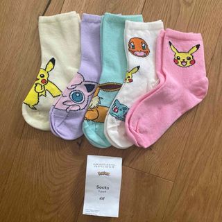 【新品未使用】H&M ポケモン靴下　5足セット　16-18cm