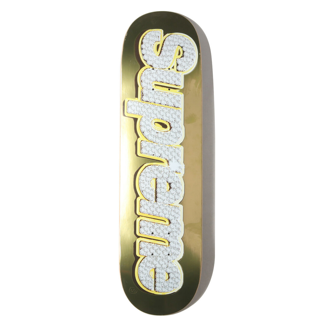 Supreme シュプリーム 13SS ブリングロゴ スケボーデッキ Bling Logo Deck ゴールド ブランド インテリア 雑貨【メンズ】