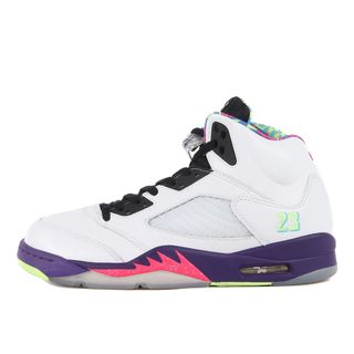 ナイキ(NIKE)の美品 NIKE ナイキ サイズ:28.0cm AIR JORDAN 5 RETRO ALTERNATE BEL-AIR (DB3335-100) エアジョーダン5 レトロ オルタナティブ ベルエア ホワイト コートパープル US10 ハイカット スニーカー シューズ 靴【メンズ】【中古】(スニーカー)