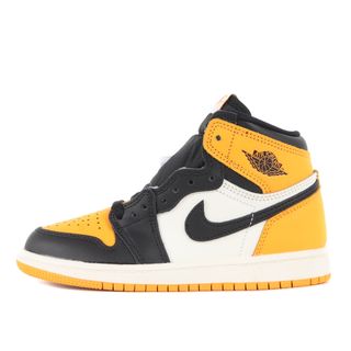 ナイキ(NIKE)の新品 NIKE ナイキ サイズ:19.0cm JORDAN 1 RETRO HIGH OG PS (AQ2664-711) ジョーダン1 レトロ ハイ プレスクール キッズ ボーイズ タクシー ブラック US 13C ハイカット スニーカー シューズ 靴 【キッズ】(スニーカー)