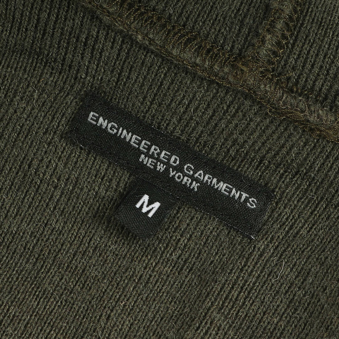 Engineered Garments(エンジニアードガーメンツ)のEngineered Garments エンジニアドガーメンツ ニット サイズ:M ハイゲージ ウール フーデッド ノースリーブニット ベスト ハイネック カーキ アメリカ製 トップス セーター【メンズ】【中古】 メンズのトップス(ニット/セーター)の商品写真