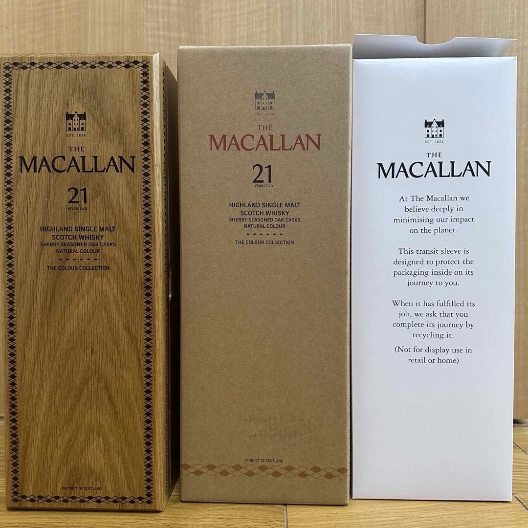 激レア 免税店限定】マッカラン カラーコレクション 21年 MACALLAN 激レア 免税店限定】マッカラン カラーコレクション 21年 MACALLAN