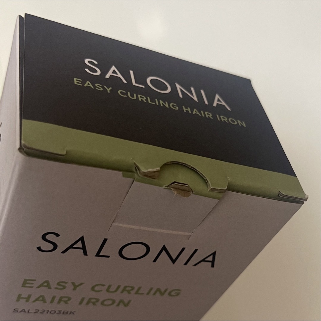 SALONIA イージーカールヘアアイロン SAL22103BK コスメ/美容のコスメ/美容 その他(その他)の商品写真