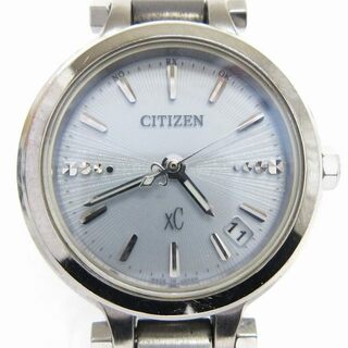 CITIZEN - シチズン クロスシー XC 腕時計 アナログ 電波ソーラー 文字盤 青 ■SM1