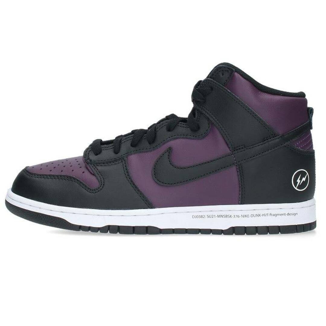 NIKE(ナイキ)のナイキ ×フラグメントデザイン fragment design  DUNK HI / F DJ0382-600 ダンクハイスニーカー メンズ 28.5cm メンズの靴/シューズ(スニーカー)の商品写真