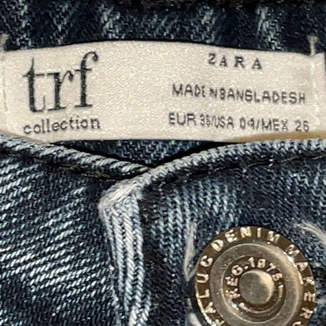 ZARA(ザラ)のZARA TRF ザラ 七分丈 デニム ジーンズ コットン100% ヴィンテージ メンズのパンツ(デニム/ジーンズ)の商品写真