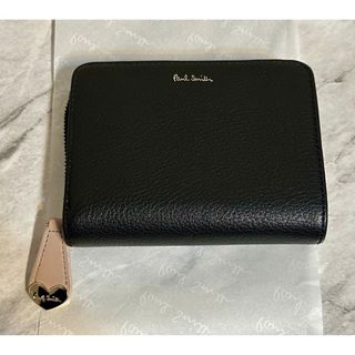 ポールスミス(Paul Smith)の未使用級 ポールスミス ハートプル ジップアップ 折り財布 ブラック(財布)