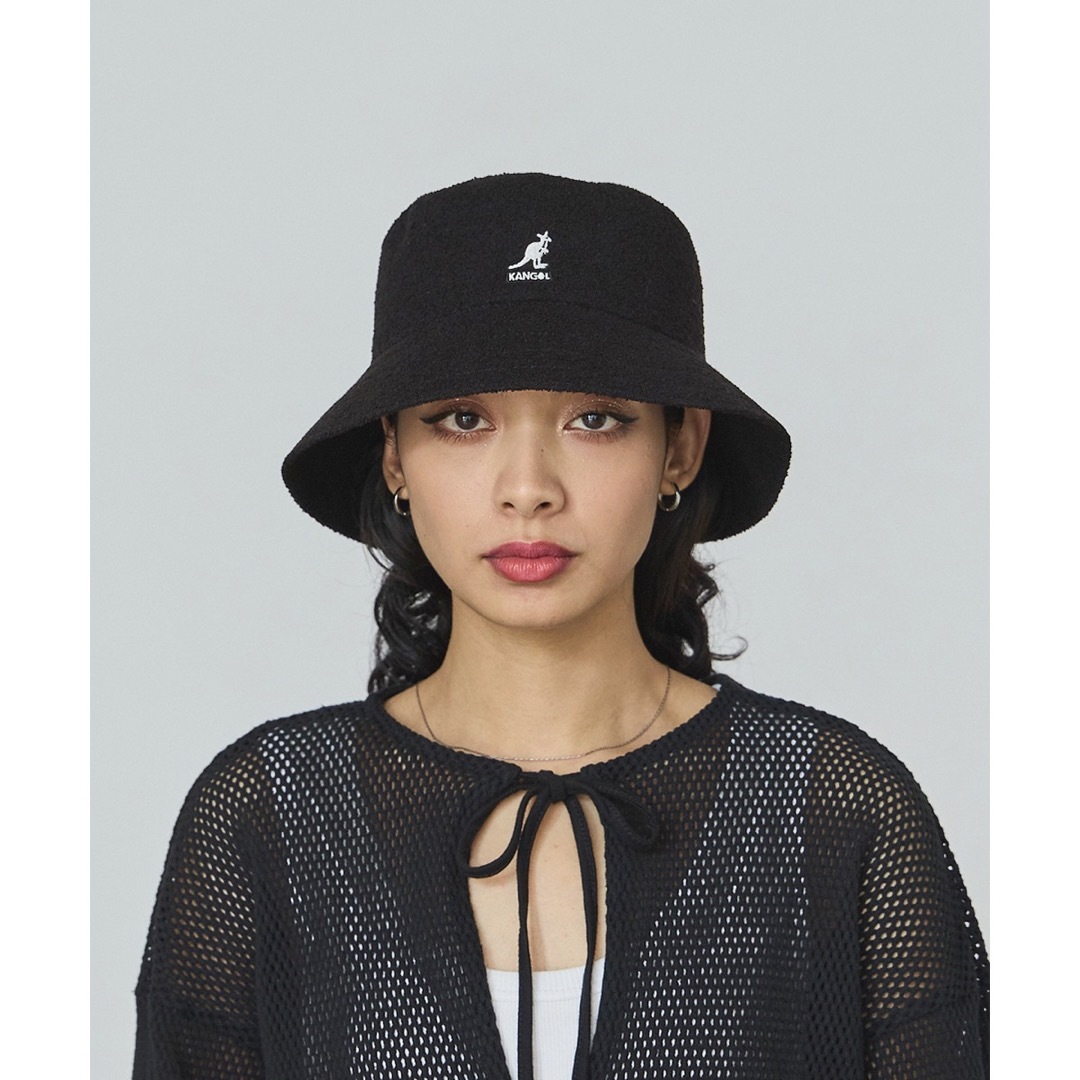 KANGOL(カンゴール)のKANGOL バケットハット バケハ ブラック レディースの帽子(ハット)の商品写真