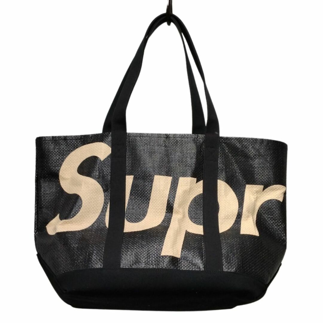 Supreme(シュプリーム)のSUPREME シュプリーム 20SS Raffia Tote Bag ロゴラフィア トートバッグ ブラック サイズフリー 正規品 / 33747 メンズのバッグ(トートバッグ)の商品写真