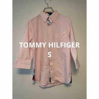 トミーヒルフィガー(TOMMY HILFIGER)のトミーヒルフィガー BDシャツ ライトピンク サイズS 内地チェック 七分丈(シャツ)