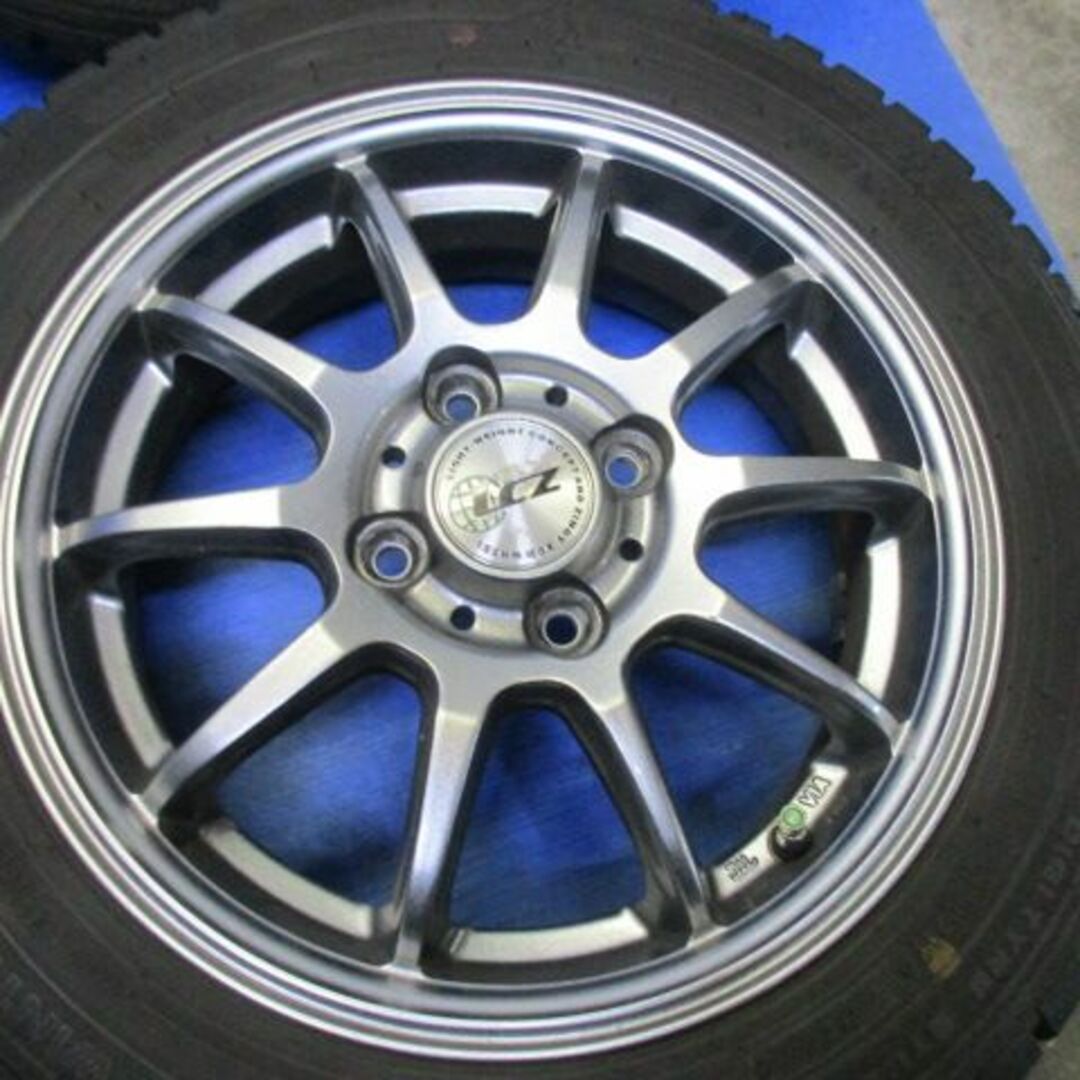 ユ）LCZ14インチ+155/65R14　スタッドレス　ワゴンR　タント　ムーヴ 自動車/バイクの自動車(タイヤ・ホイールセット)の商品写真