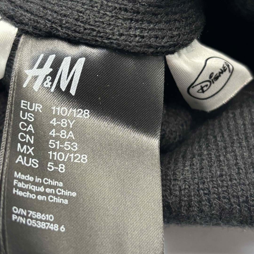 H&M(エイチアンドエム)のH&M  ディズニー   ミニーちゃん　ニット帽　 子供　キッズ キッズ/ベビー/マタニティのこども用ファッション小物(帽子)の商品写真