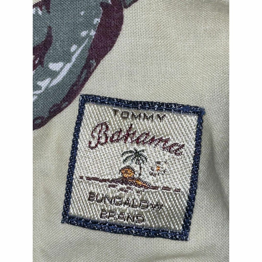 Tommy Bahama トミーバハマ アロハシャツ クリーム色 ヴィンテージ メンズのトップス(Tシャツ/カットソー(半袖/袖なし))の商品写真