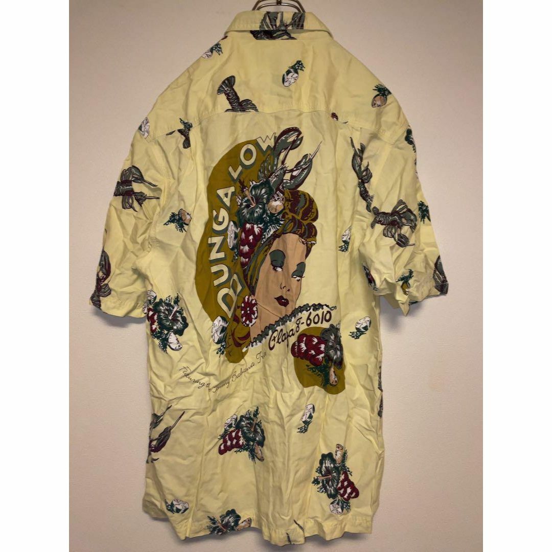 Tommy Bahama トミーバハマ アロハシャツ クリーム色 ヴィンテージ メンズのトップス(Tシャツ/カットソー(半袖/袖なし))の商品写真