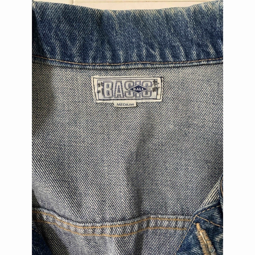 【vintage】90s Basicball denim jacket メンズのジャケット/アウター(Gジャン/デニムジャケット)の商品写真