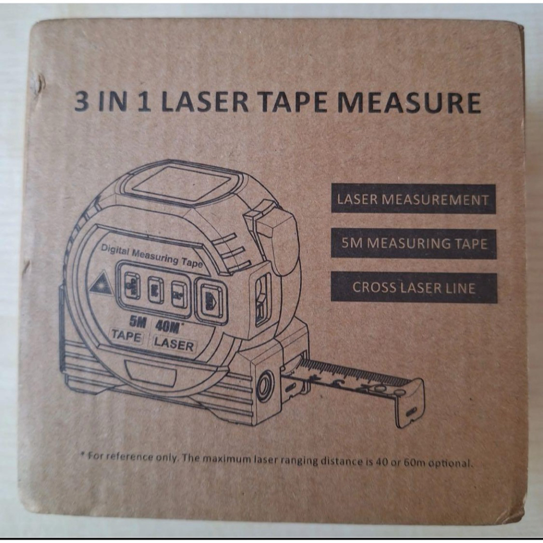 【新品】3in1メジャー レーザー測定40m60m80m100m巻尺5ｍ その他のその他(その他)の商品写真