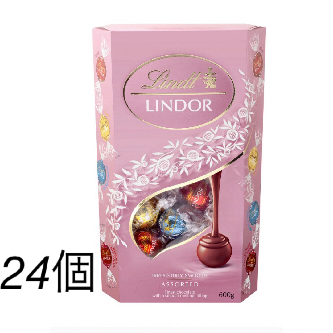 Lindt(リンツ)のリンツ リンドール ピンクアソート 24個コストコ 食品/飲料/酒の食品(菓子/デザート)の商品写真