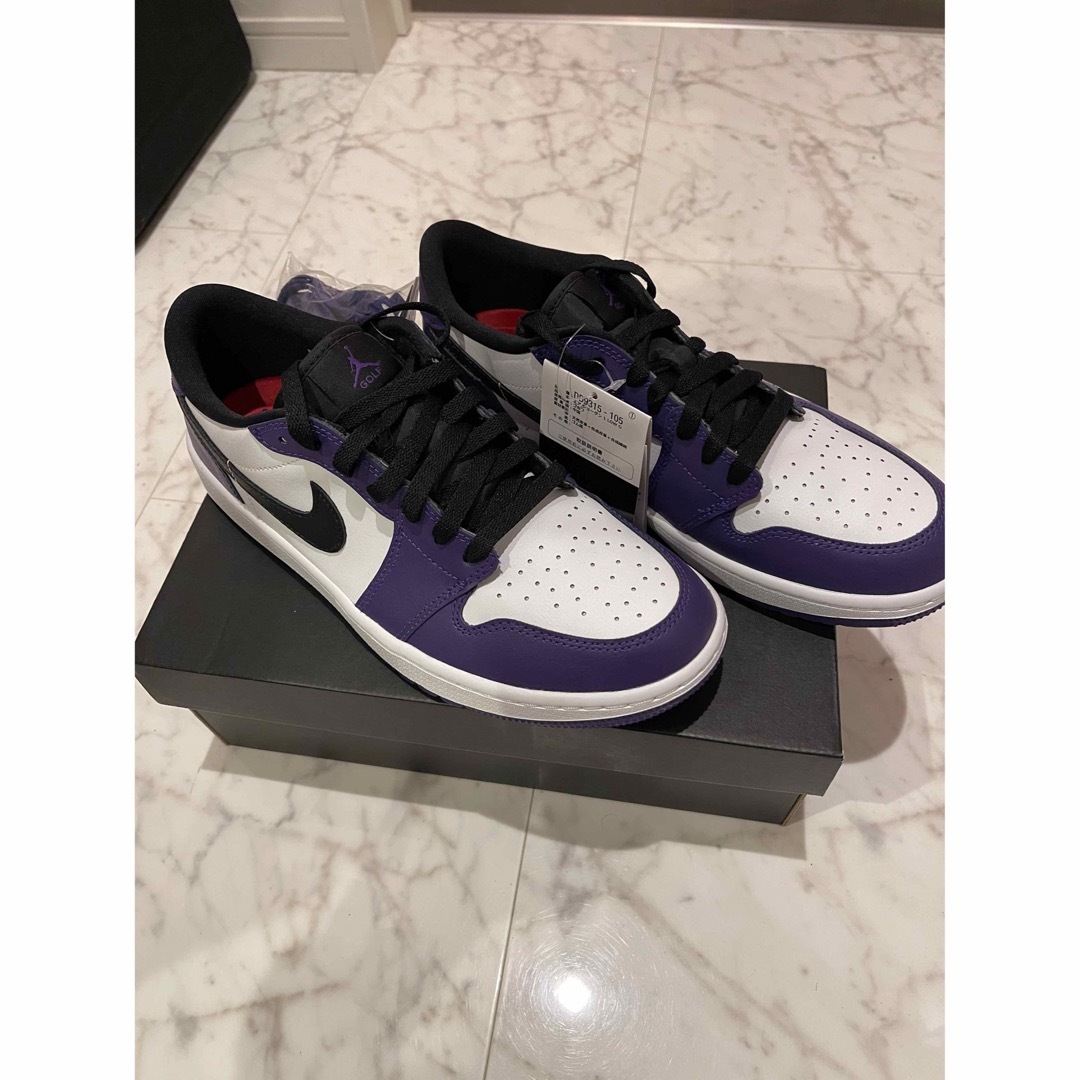 NIKE(ナイキ)のNIKE AIR JORDAN 1 LOW GOLF Court Purple スポーツ/アウトドアのゴルフ(シューズ)の商品写真