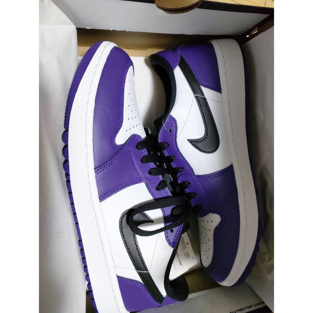 NIKE(ナイキ)のNIKE AIR JORDAN 1 LOW GOLF Court Purple スポーツ/アウトドアのゴルフ(シューズ)の商品写真