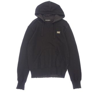 ドルチェアンドガッバーナ(DOLCE&GABBANA)のドルチェ&ガッバーナ パーカー ダメージ加工 メンズ ブラック 46【AFB7】(パーカー)