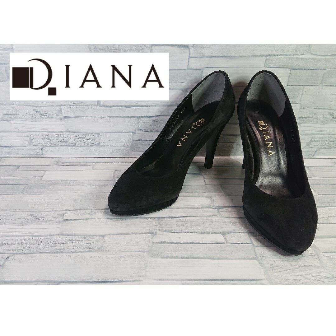 DIANA(ダイアナ)のダイアナ スエード DIANA パンプス ヒール  22.5 レディース 靴 レディースの靴/シューズ(ハイヒール/パンプス)の商品写真