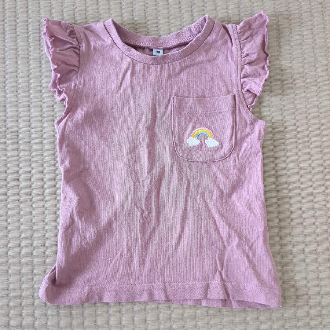 子供服　ノースリーブ　90 キッズ/ベビー/マタニティのキッズ服女の子用(90cm~)(Tシャツ/カットソー)の商品写真