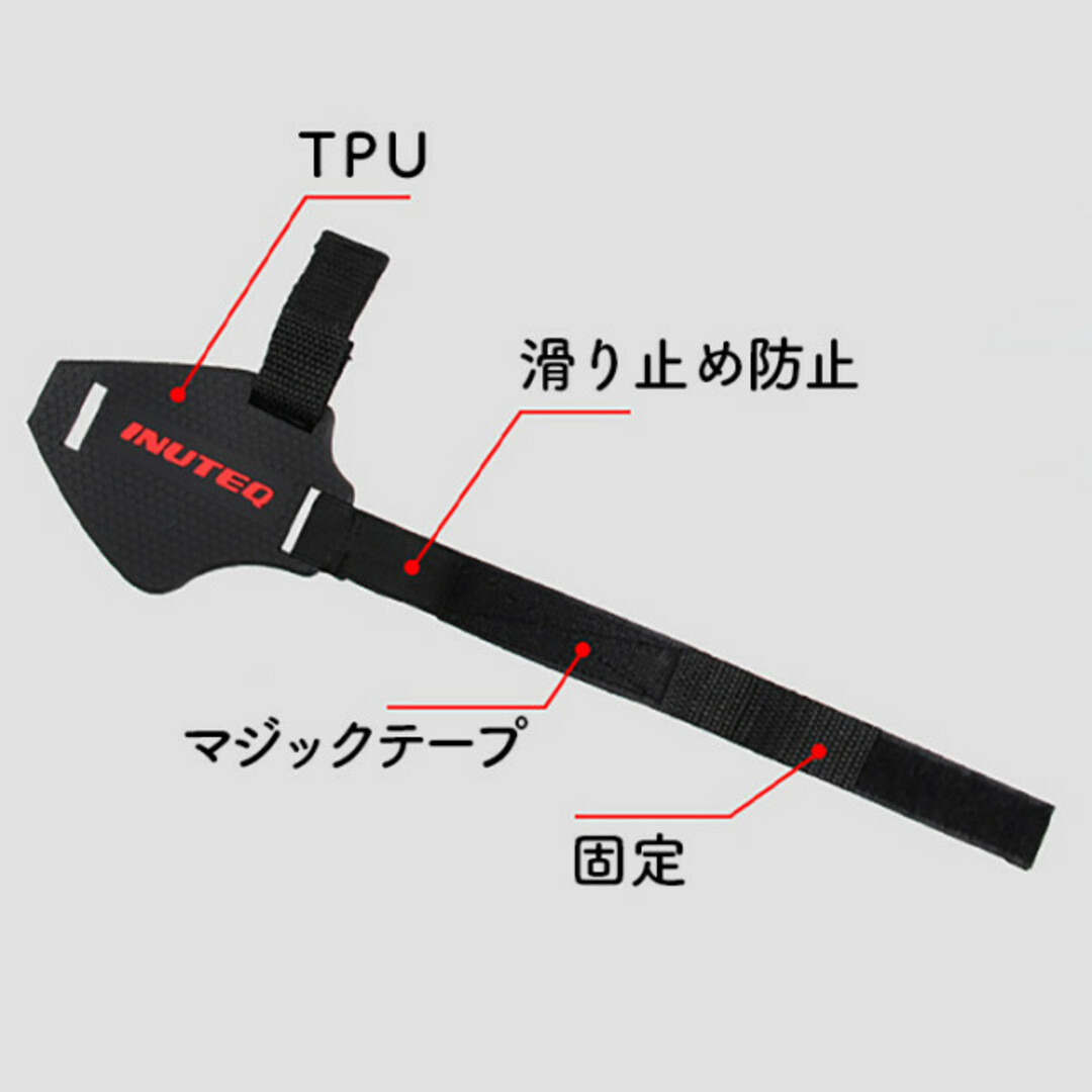 バイクのシフトギア 靴の保護 シフトパッド シフトガード ブラック 自動車/バイクのバイク(装備/装具)の商品写真