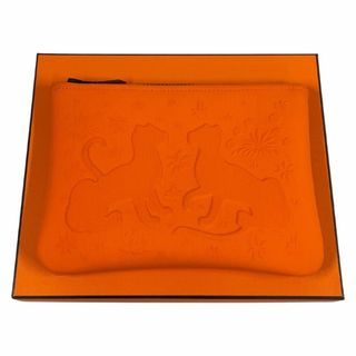 Hermes - HERMES エルメス トゥルース フラット ネオバン PM ポーチ レオパード オレンジ サイズPM 正規品 / 32842