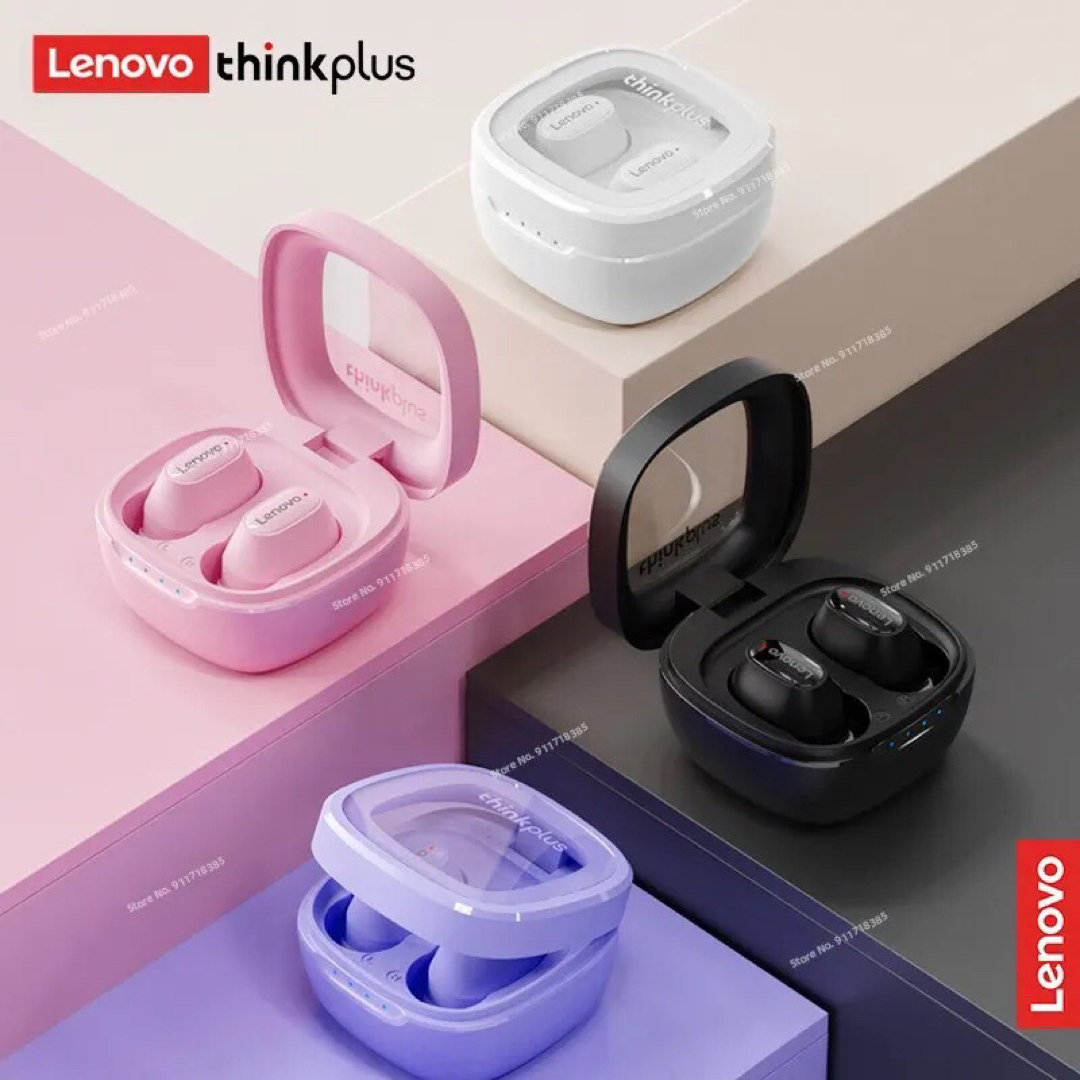 Lenovo(レノボ)のLenovo-thinkplus xt62ワイヤレスイヤホン　ホワイト スマホ/家電/カメラのオーディオ機器(ヘッドフォン/イヤフォン)の商品写真