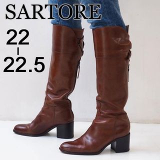 SARTRE サルトル 35 レディース  ブラウン ロングブーツ 本革(ブーツ)