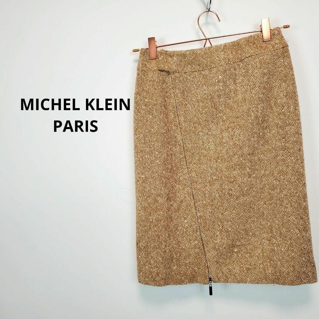 MICHEL KLEIN(ミッシェルクラン)のミッシェルクランMICHELKLEINレディース３６ゴールドタイトスカート その他のその他(その他)の商品写真