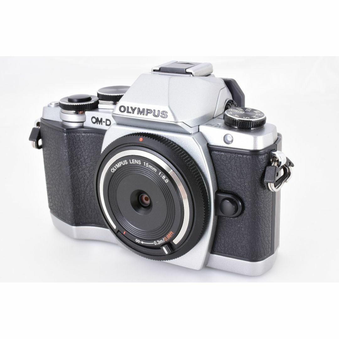 OLYMPUS(オリンパス)の【Wifi搭載】OLYMPUS OM-D E-M10 単焦点レンズ すぐ撮影可能 スマホ/家電/カメラのカメラ(ミラーレス一眼)の商品写真