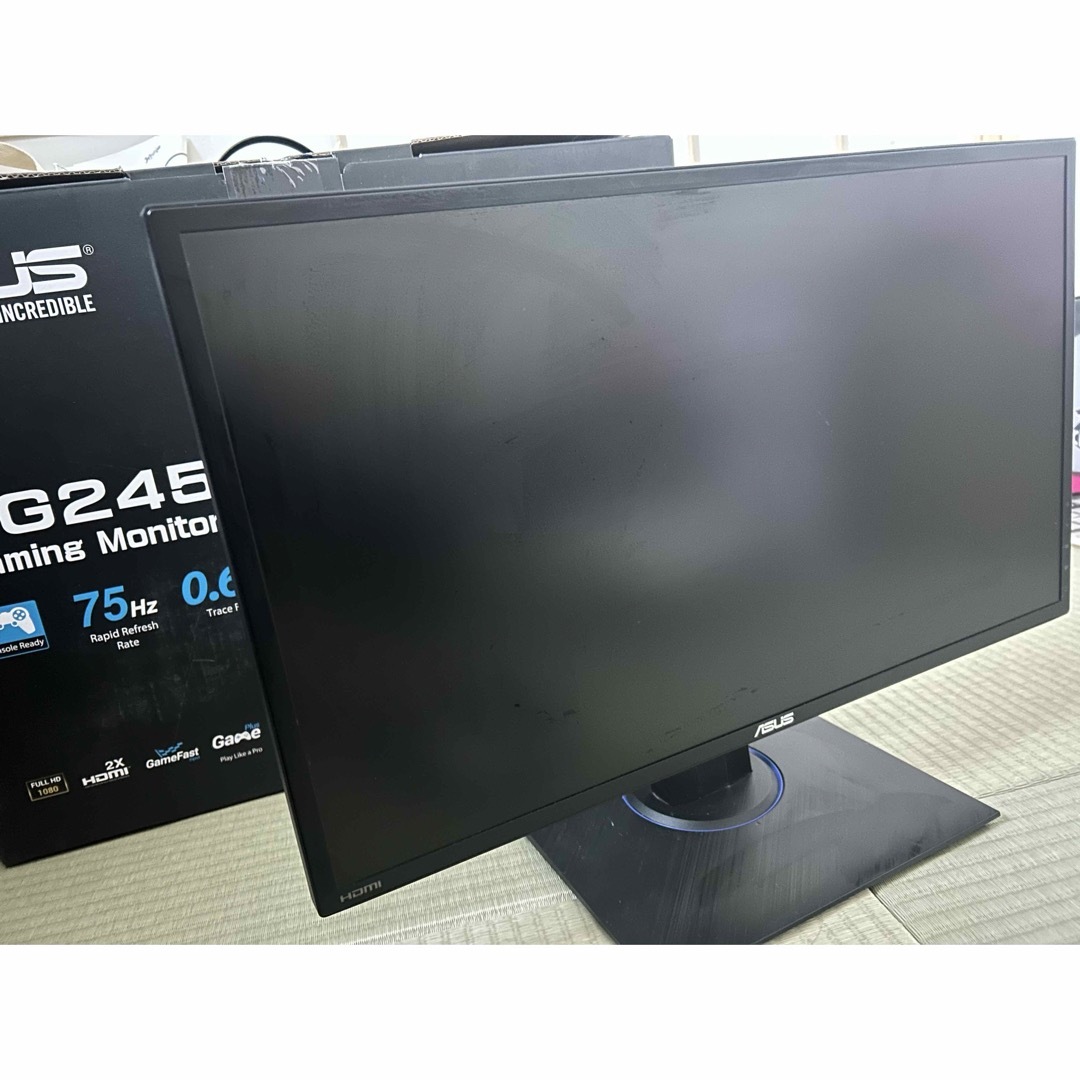 ASUS(エイスース)のASUS ゲーミングモニター VG245HE-J 24インチ スマホ/家電/カメラのPC/タブレット(ディスプレイ)の商品写真