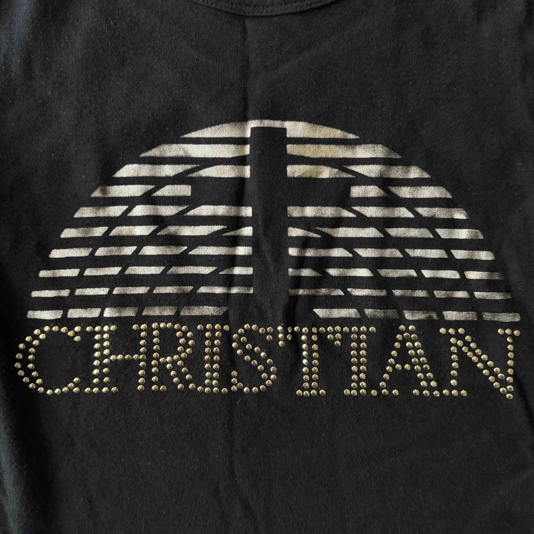 ● 5TH STREET CHRISTIAN スタッズ ロゴ プリント Tシャツ レディースのトップス(Tシャツ(半袖/袖なし))の商品写真