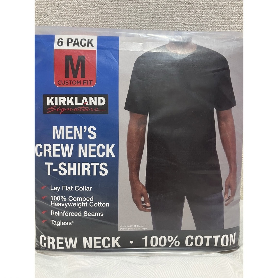 KIRKLAND(カークランド)のコストコ　カークランド  メンズ黒Tシャツ Mサイズ 2枚セット メンズのトップス(Tシャツ/カットソー(半袖/袖なし))の商品写真