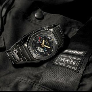 ジーショック(G-SHOCK)のポーター　Gショック  GM-B2100VF-1AJR バッグ付き ブラック　黒(腕時計(アナログ))