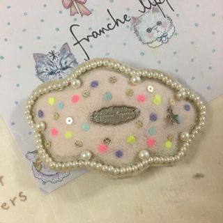 フランシュリッペ(franche lippee)のお値下げ！フランシュリッペ もくもく バレッタ ピンク(バレッタ/ヘアクリップ)