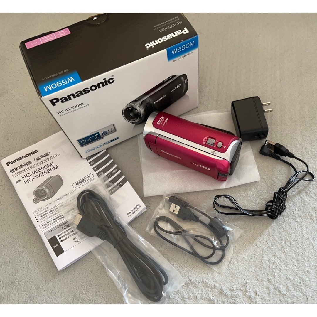 Panasonic HC-W590M 光れ パナソニック ピンク Panasonic HC-W590M 光れ パナソニック ピンク