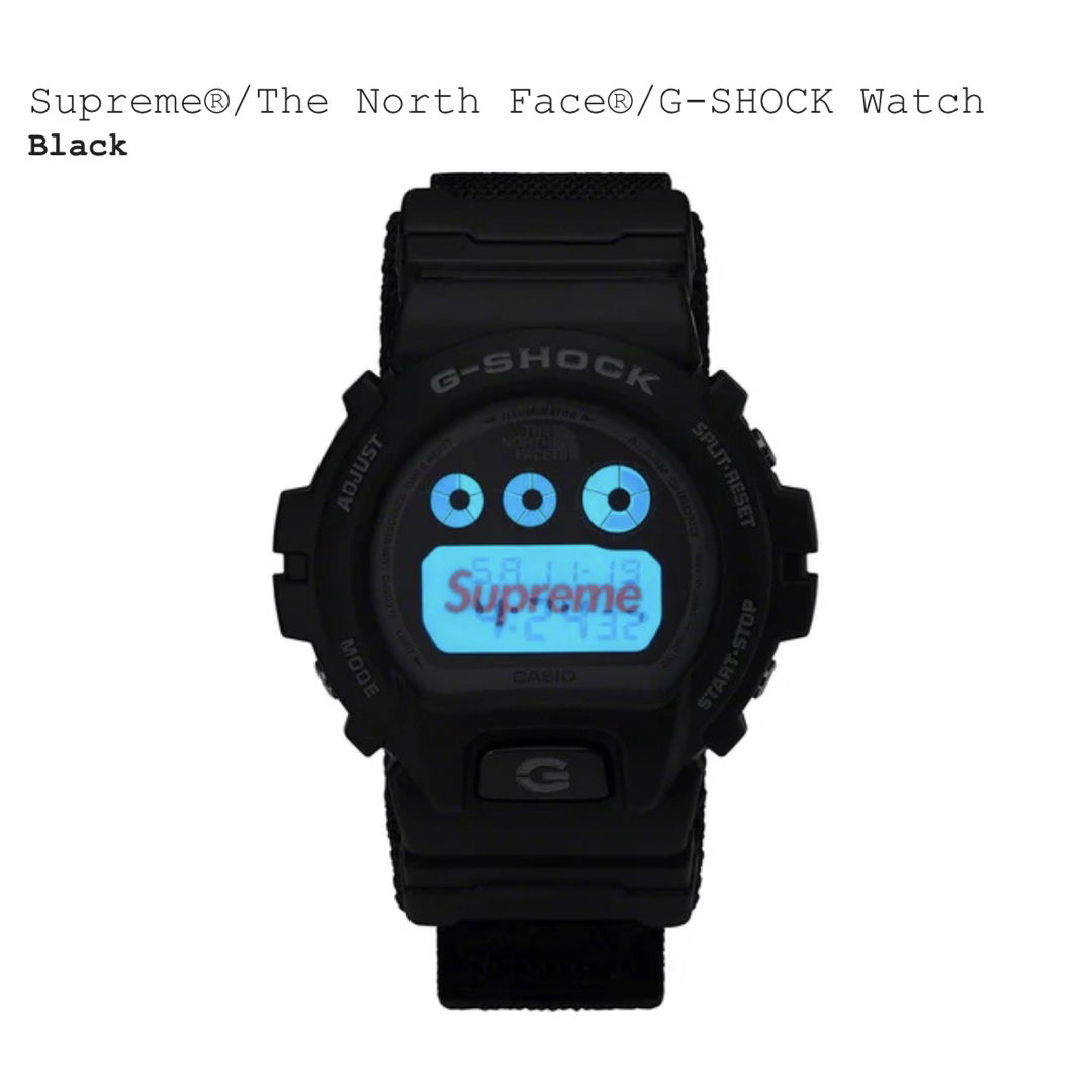 Supreme(シュプリーム)のSupreme The North Face G-SHOCK Watch 黒 メンズの時計(腕時計(デジタル))の商品写真