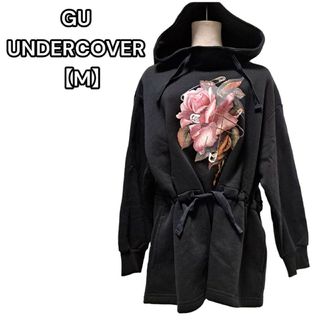 アンダーカバー(UNDERCOVER)のコラボ品★GU × UNDERCOVER プルオーバー パーカー ブラック M(パーカー)