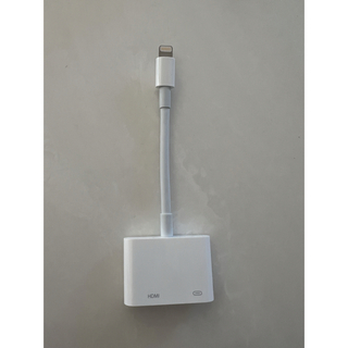 アップル(Apple)のApple純正iPhone HDMI 変換アダプタ　ライトニング接続ケーブル(映像用ケーブル)