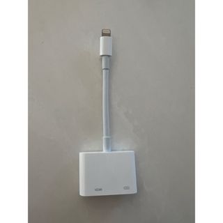 アップル(Apple)のApple純正iPhone HDMI 変換アダプタ　ライトニング接続ケーブル(映像用ケーブル)