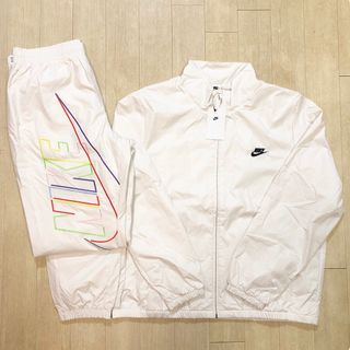 ナイキ(NIKE)の希少 ナイキ ビッグロゴセットアップ 上下セット ホワイト白 ラッパーennoy(セットアップ)