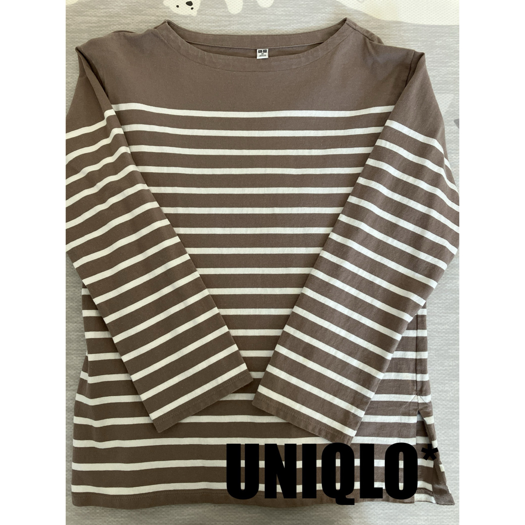 UNIQLO(ユニクロ)のUNIQLO＊XSボーダーロンT レディースのトップス(Tシャツ(長袖/七分))の商品写真