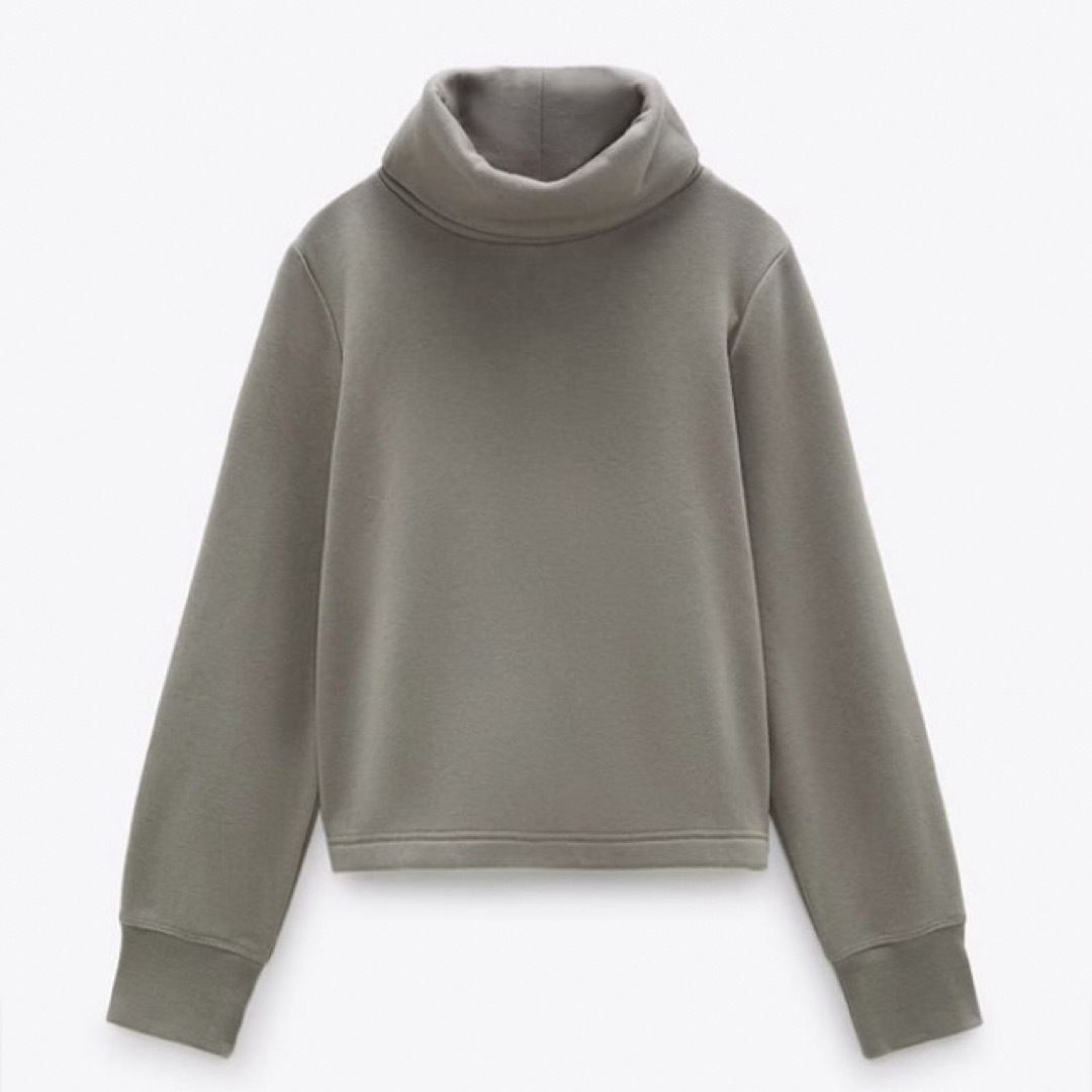 ZARA(ザラ)のZARA ザラ 長袖ハイネックスウェットシャツ M レディースのトップス(トレーナー/スウェット)の商品写真