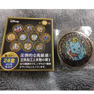 24K GOLD-PLATED BADGE ディズニー Disney缶バッジ(キャラクターグッズ)