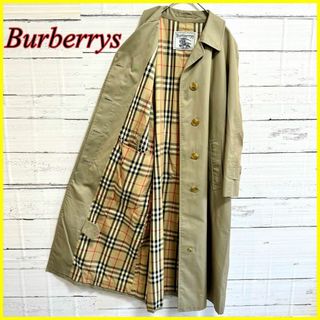 バーバリー(BURBERRY)のバーバリー トレンチコート ノバチェック ベルト ベージュ系 玉虫色 S〜M相当(トレンチコート)