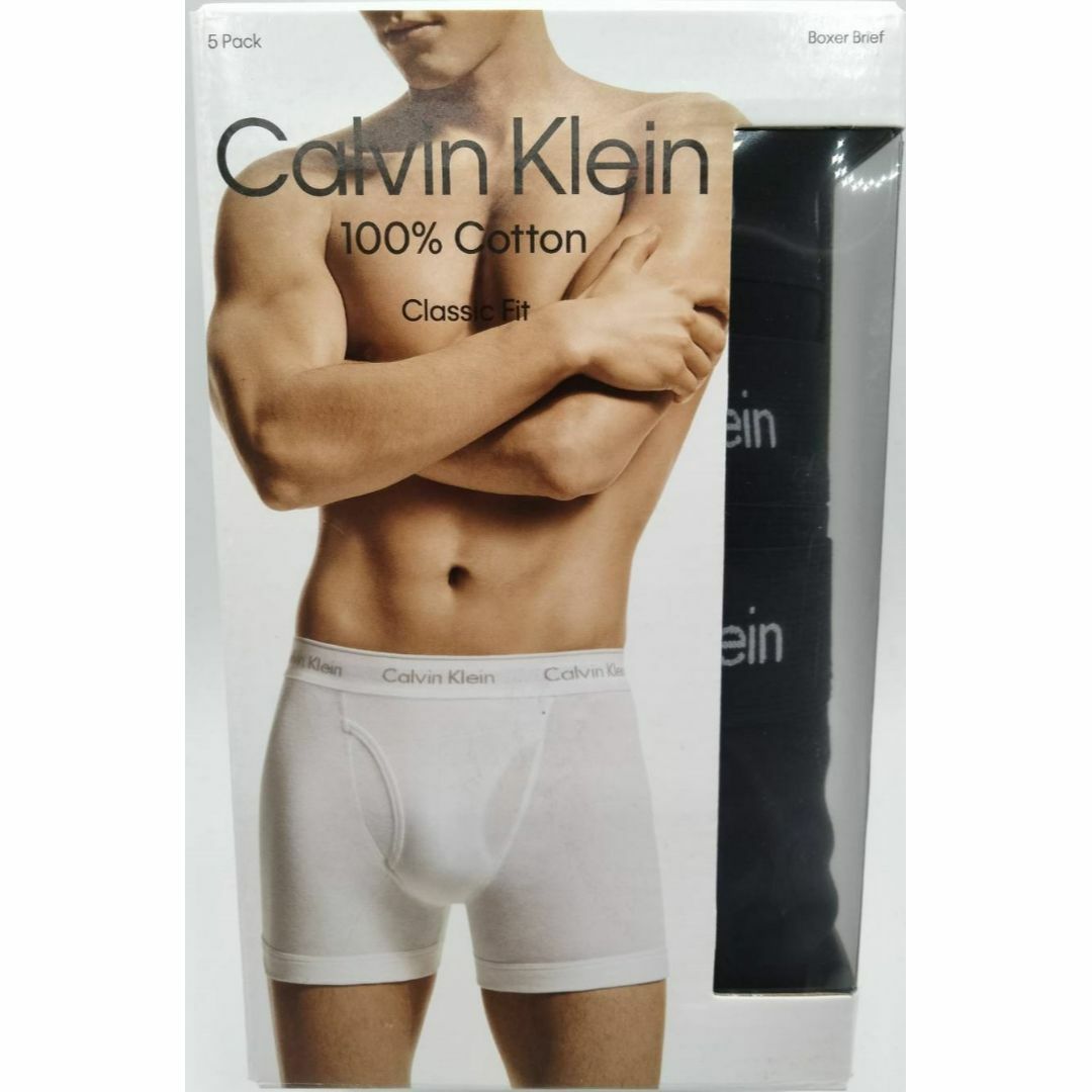 Calvin Klein(カルバンクライン)の【Lサイズ】カルバンクライン ボクサーブリーフ ブラック 3枚組 NB1429 メンズのアンダーウェア(ボクサーパンツ)の商品写真