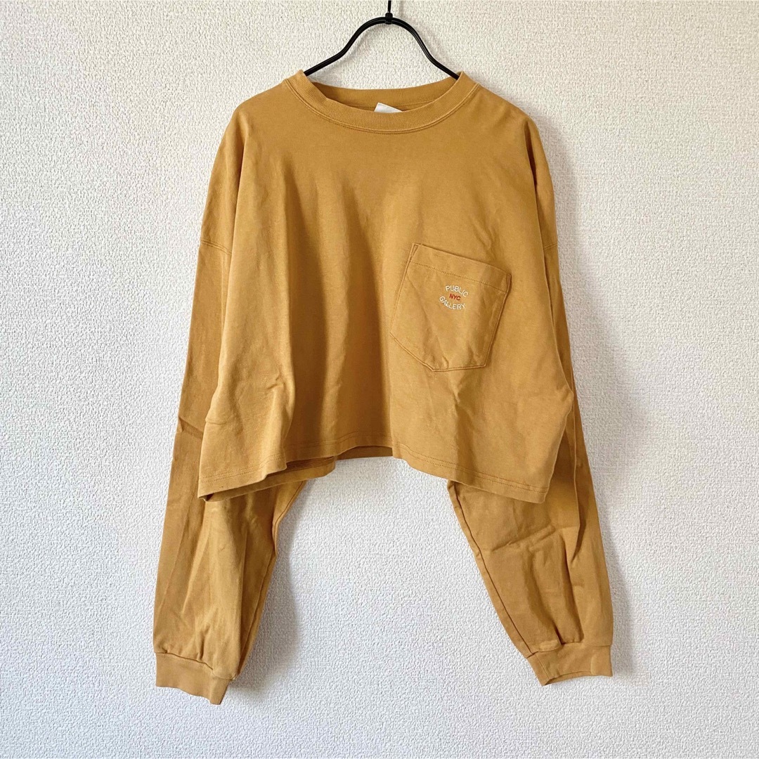 Shinzone(シンゾーン)のTHE SHINZONE Cropped Long TEE F イエロー レディースのトップス(カットソー(長袖/七分))の商品写真