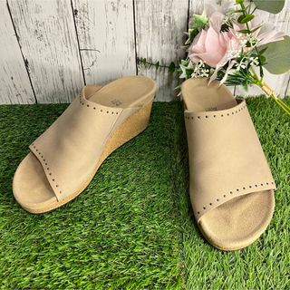 ビルケンシュトック(BIRKENSTOCK)の美品 ビルケンシュトック 【25】 パピリオ ナミカ ピスケットリベット レザー(ミュール)